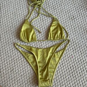 Olive Green Bikini Set